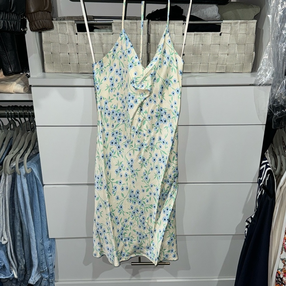 Zara floral mini dress